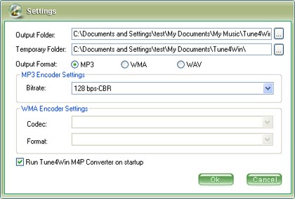 Tune4mac M4P Converter - Preference